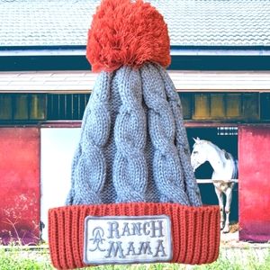 Ranch Mama Knit Two Tone Stocking Hat